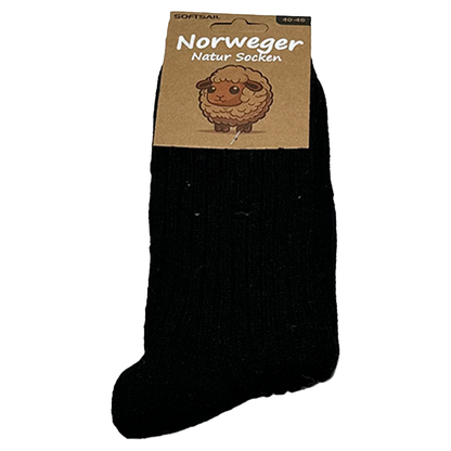 6/12 Paar Norweger Socken Herren Wollsocke aus 80% Wolle Arbeitswollsocke dicke Wintersocken 40-46